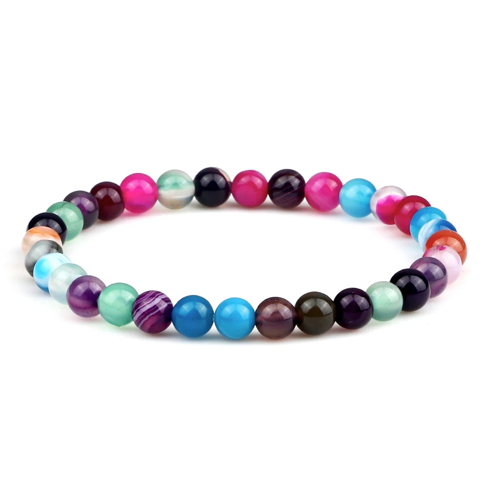 Hemasa 8mm Natural Stone Beads Bracelets
