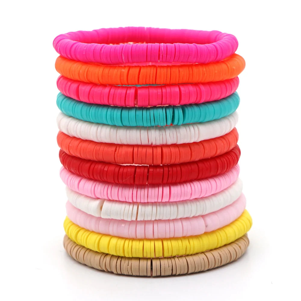 Hemasa  Polymer Clay Bracelets Pure Handmade Bead Boho Bracelet for Man and Woman Cheap Items and Free Shipping