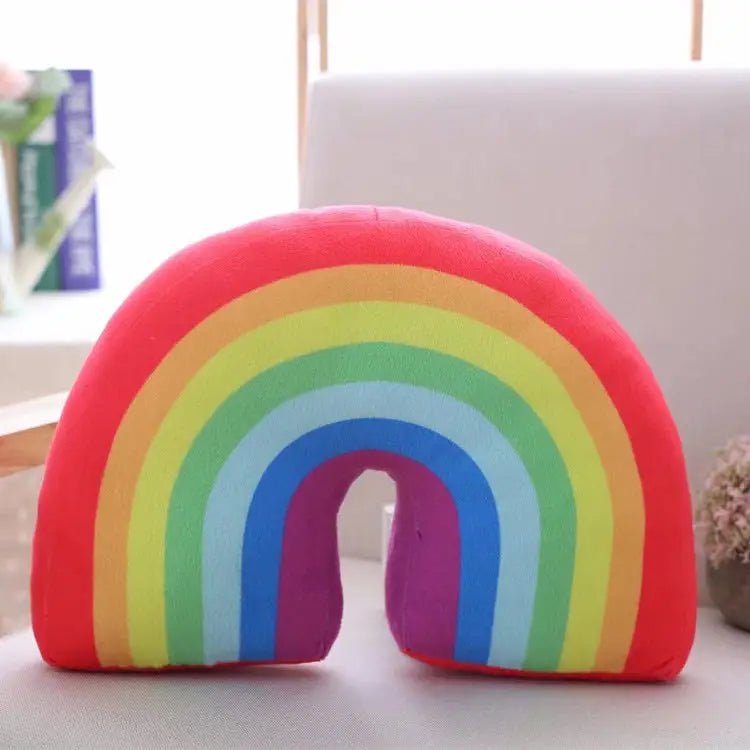 Mountchen Kids Room Decorative Rainbow Cushion Pillow For Kids Nursery Decoration Rainbow Pillow Kids Girl Room Decoration
