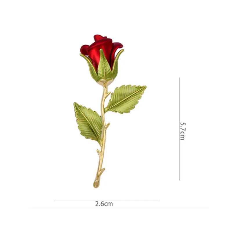 little rose flower vintage brooch women clothing flower accessories brooches party holiday gift