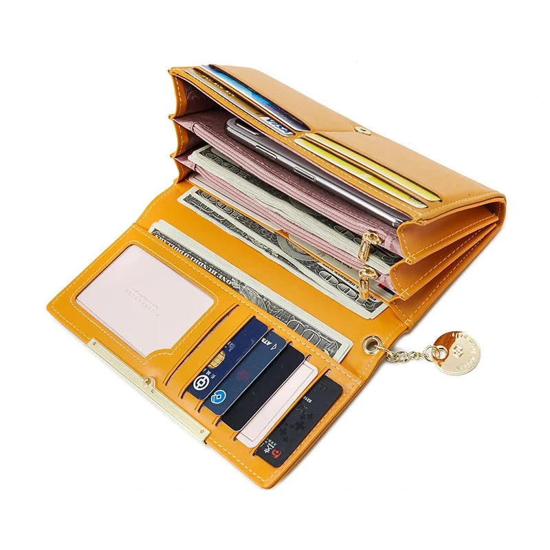 Hemasa Leather  Card Holder Purse / Long Clutch Wallets for Girls /Women