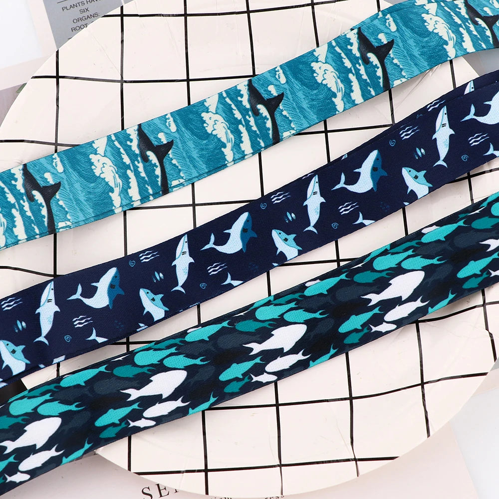 Tejesa Shark Whale Lanyards for Key Neck Strap ID Card Badge Gym Key Chain Keys Holder Keychain