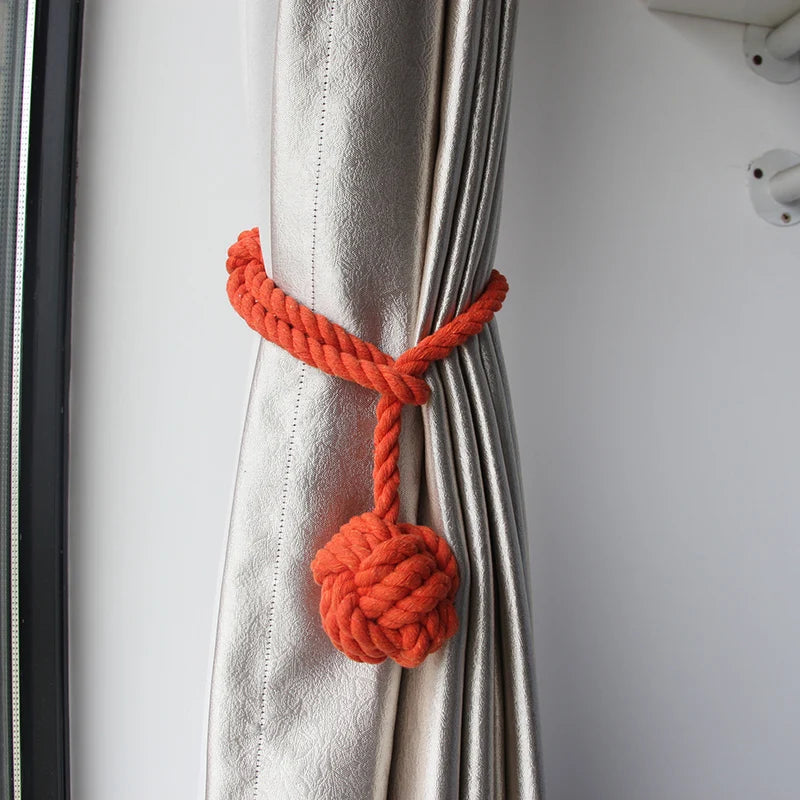 1Pc Curtain Tieback Cotton Knot Hanging Ball Home Decor Buckle Curtains Holders Embrase Rideau Cortinas Holdbacks Strap для штор