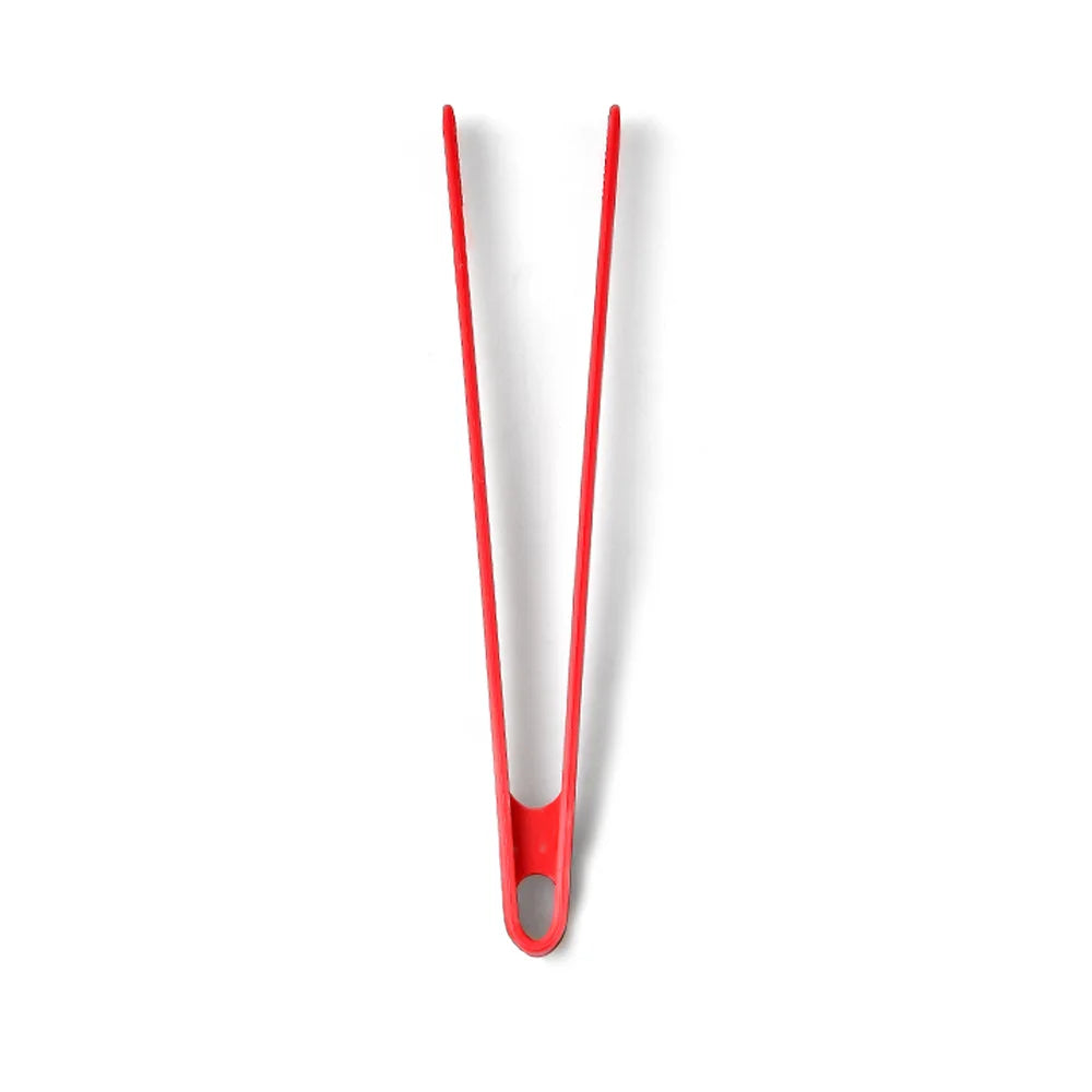 Tejesa  29cm Silicone Grill Tongs Non-Stick Food Bread Clip Heat Resistant BBQ Salad Cooking Serving Clamp Steak Pasta Clip For Kitchen