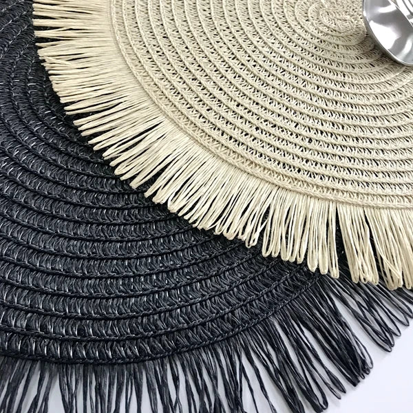 Northern Europe Macrame Cup Pad Bohemia Tablecloth Table Mat Pure Handmade Cotton Braid Non-slip Insulation Coaster for Kitchen