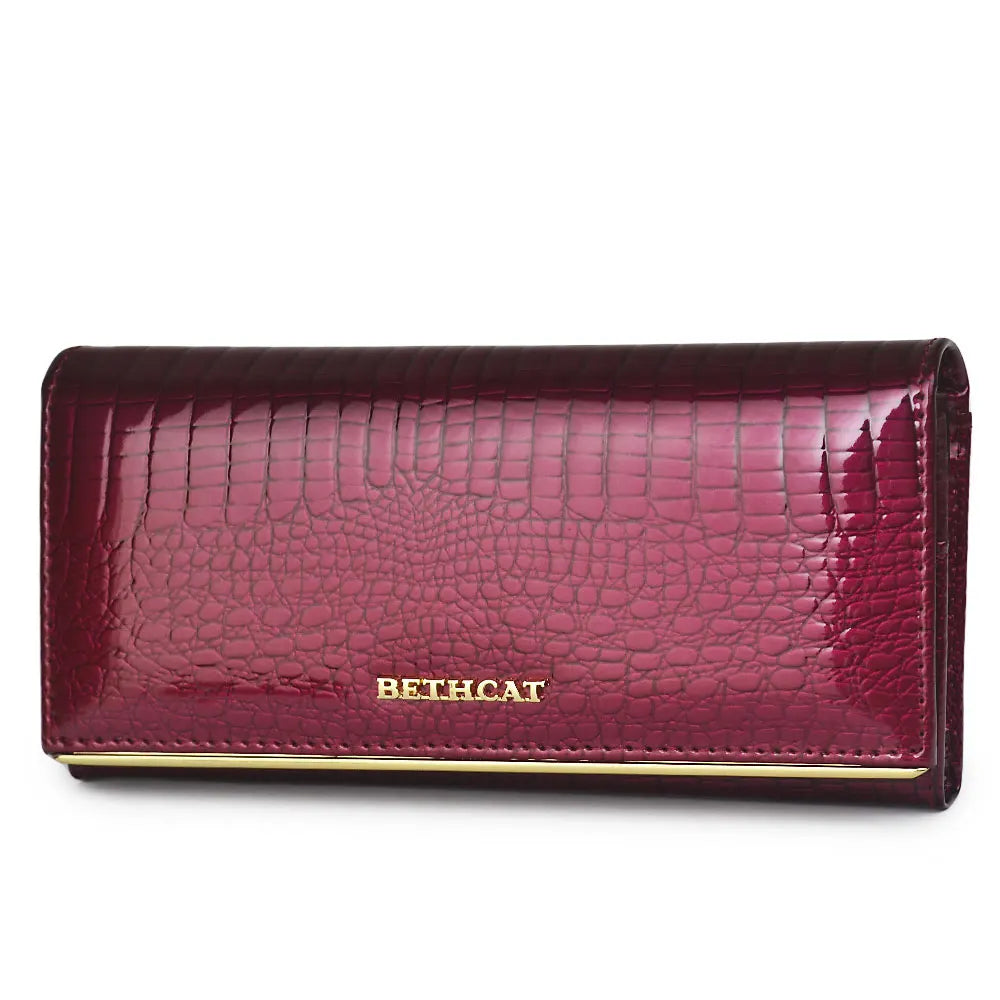 Hemasa Genuine Leather Female Coin Card Holder Purse Ladies Money Bags Alligator Cow Wallets
