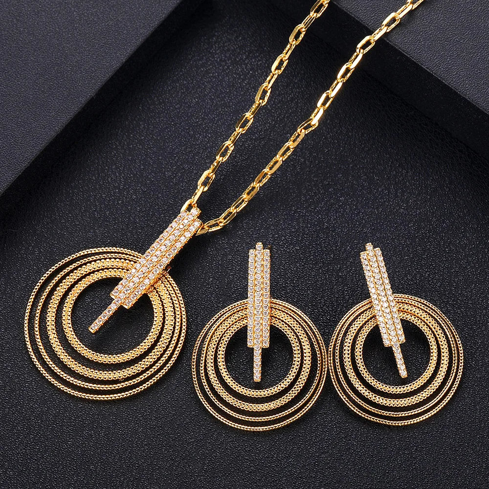 Hemasa  Zirconia Necklace Sets For Women