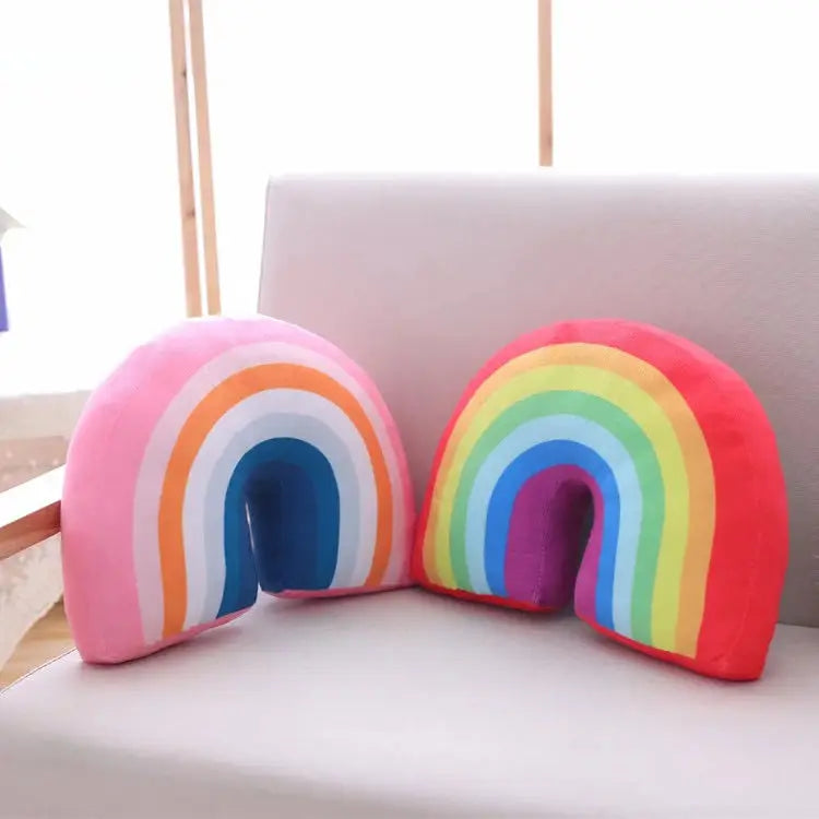Mountchen Kids Room Decorative Rainbow Cushion Pillow For Kids Nursery Decoration Rainbow Pillow Kids Girl Room Decoration