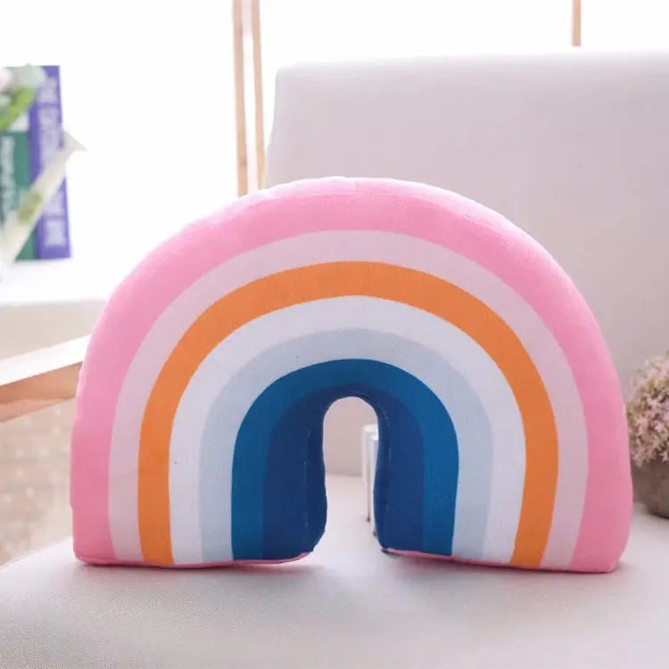 Mountchen Kids Room Decorative Rainbow Cushion Pillow For Kids Nursery Decoration Rainbow Pillow Kids Girl Room Decoration