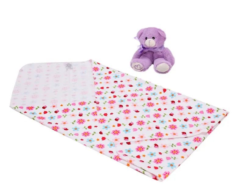 Receiving Baby Blankets Newborn Cotton Flannel Diapers  75X75cm