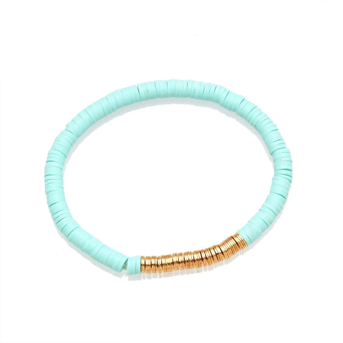 Hemasa 5mm  Polymer Clay Heishi Beads Stretch Bracelet Women /Girl