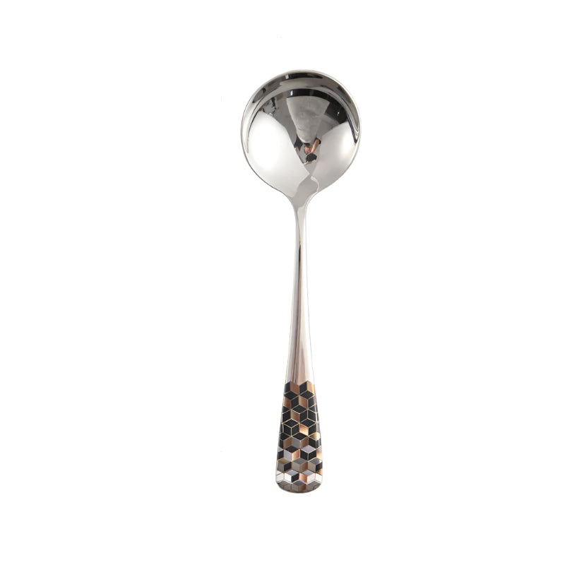 Hemasa Stainless Steel  Silver Coffee Ice Cream  Teaspoons  Dinner Tableware Round Head Dessert Spoons