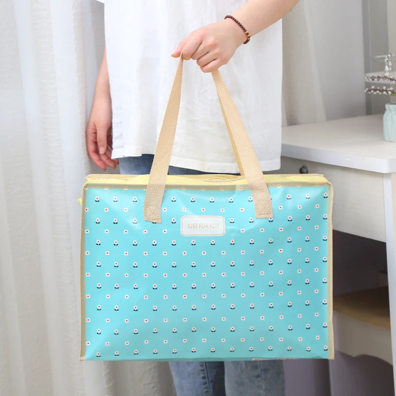 Hemasa Shopping Bag Foldable Reusable Tote Folding Pouch Travel Non-woven Bathroom Storage Bag