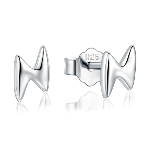 Modian Hot Sale 100% 925 Sterling Silver Cute Small Hearts Stud Earrings For Women Fashion Round Luxury Lightning Fine Jewelry