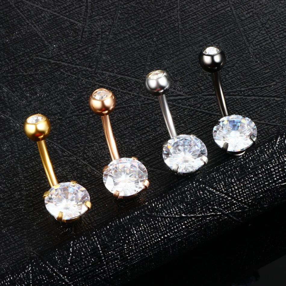 1PC Surgical Steel Navel Earring Belly Piercing Sexy Piercing Ombligo Gem Ear Piercings Navel Earring Body Jewelry Pircings