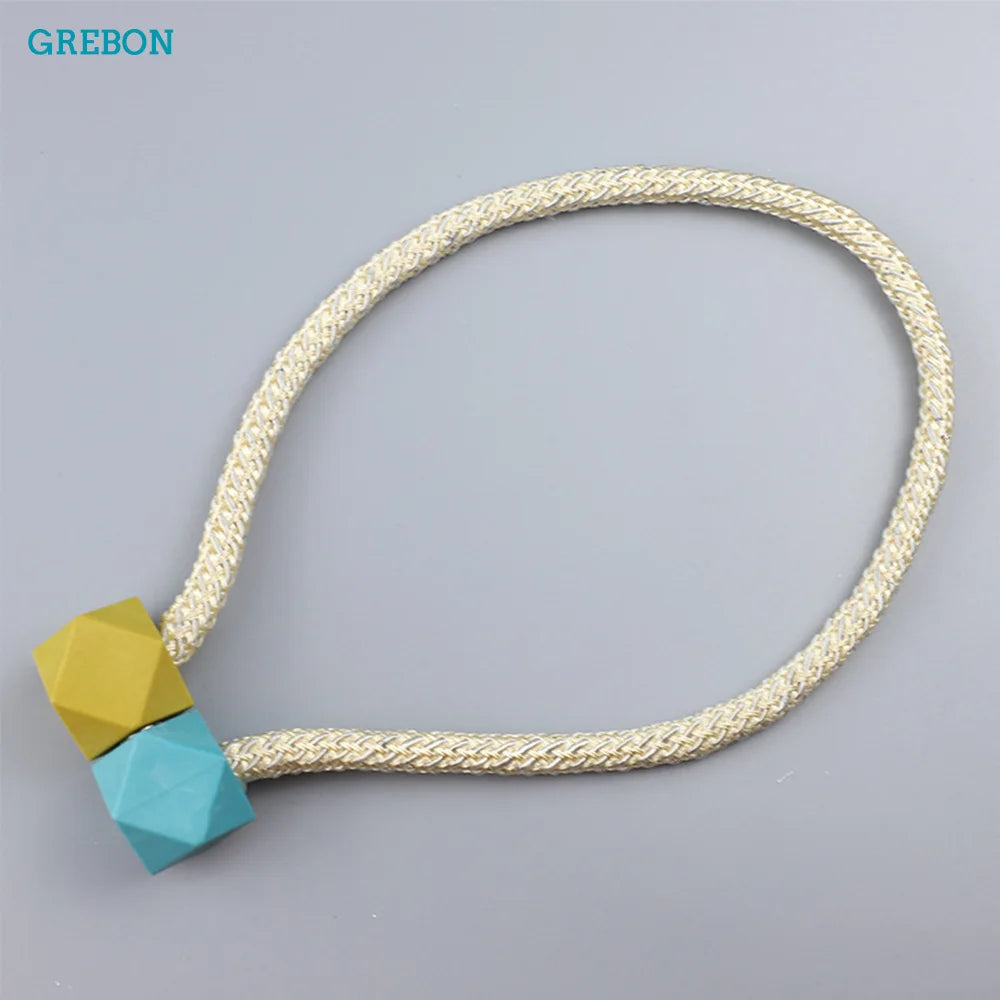 Curtain Hanging Hook Magnetic Holders For Window Decorative Tieback Clip Buckle Clamp New Rope Constructor Ball Home Accessories