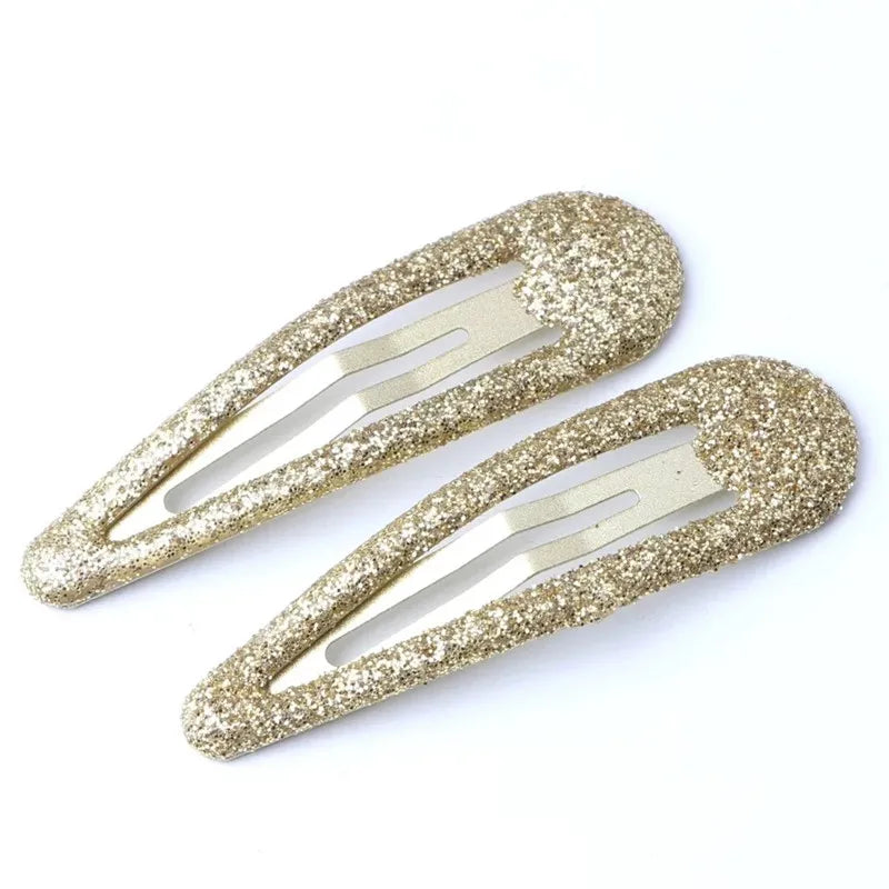 10/20pcs Glitter Snap Hair Clips Baby Children Girls BB Hairpin Hair Clip Pins Metal Barrettes Women Hair Styling Accessories