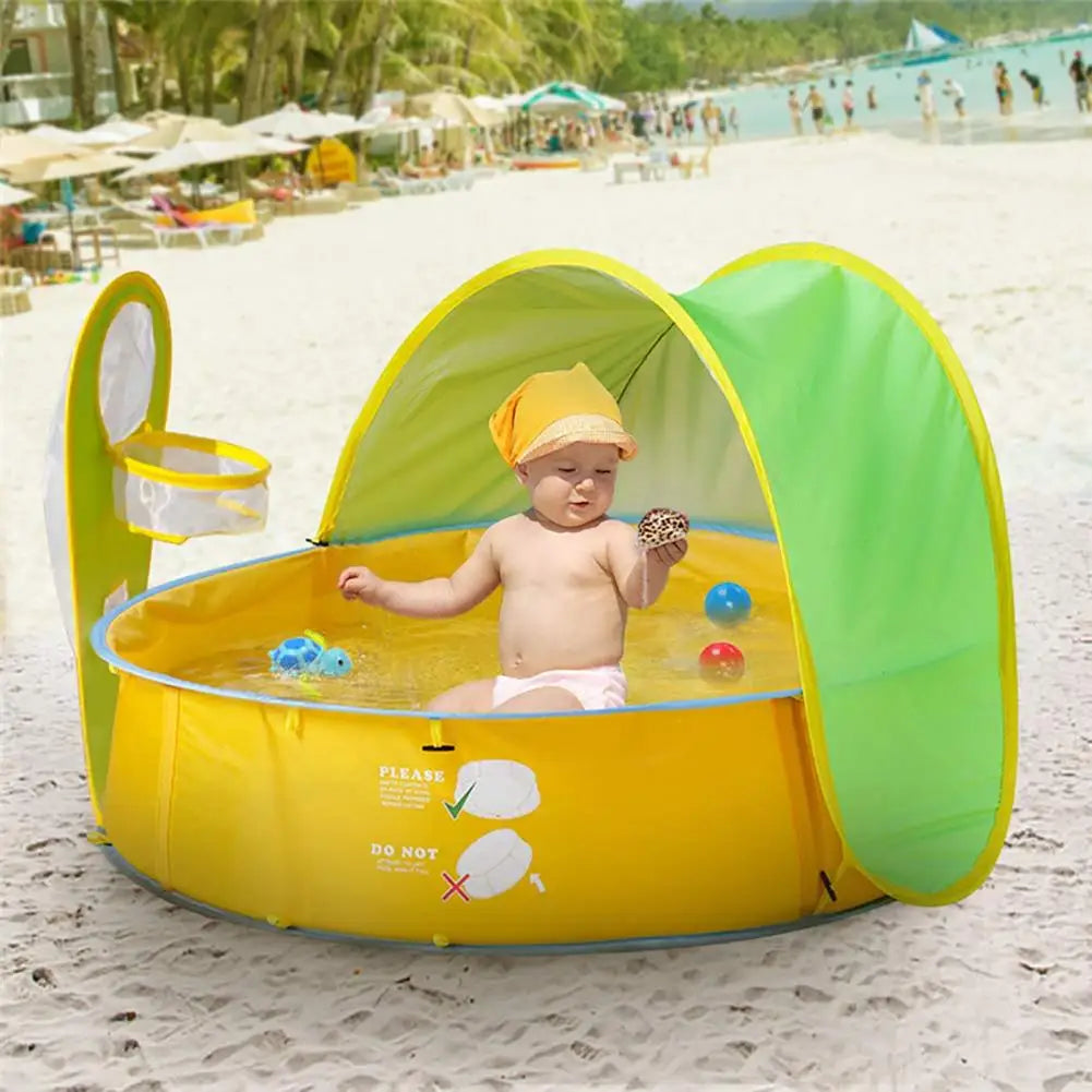 Hemasa Foldable Baby Kids Swimming Pool  /Outdoor Beach Anti Sun Swimming Pools for Kids