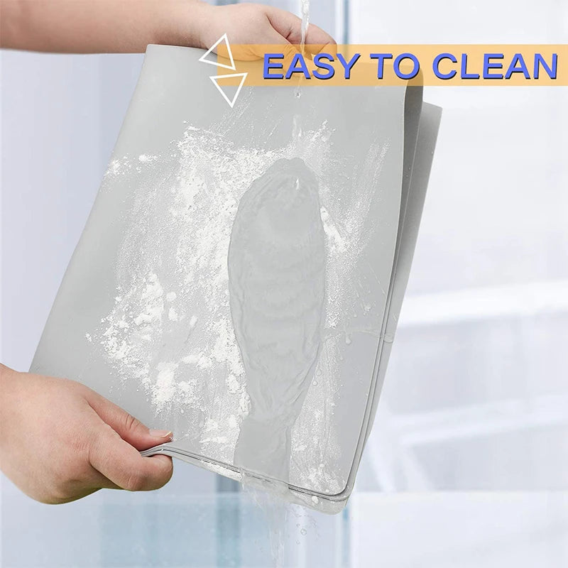 Tejesa 60*40cm  Large Size Silicone Placemat Heat Insulation Cup Pad Tablecloth Table Mat Non-Slip Bowl Cup Coaster Kitchen Accessories