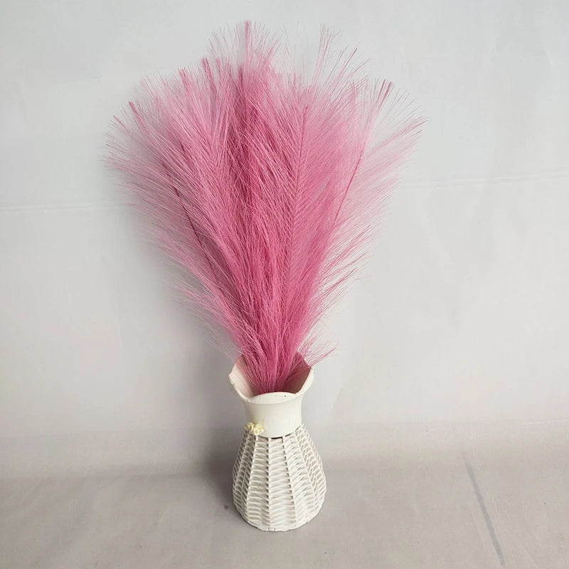 Tejesa 45cm Pampas Grass Simulation  Reed Grass Wedding Decoration Home Bedroom Accessories Wedding Guide Photo PropBackground