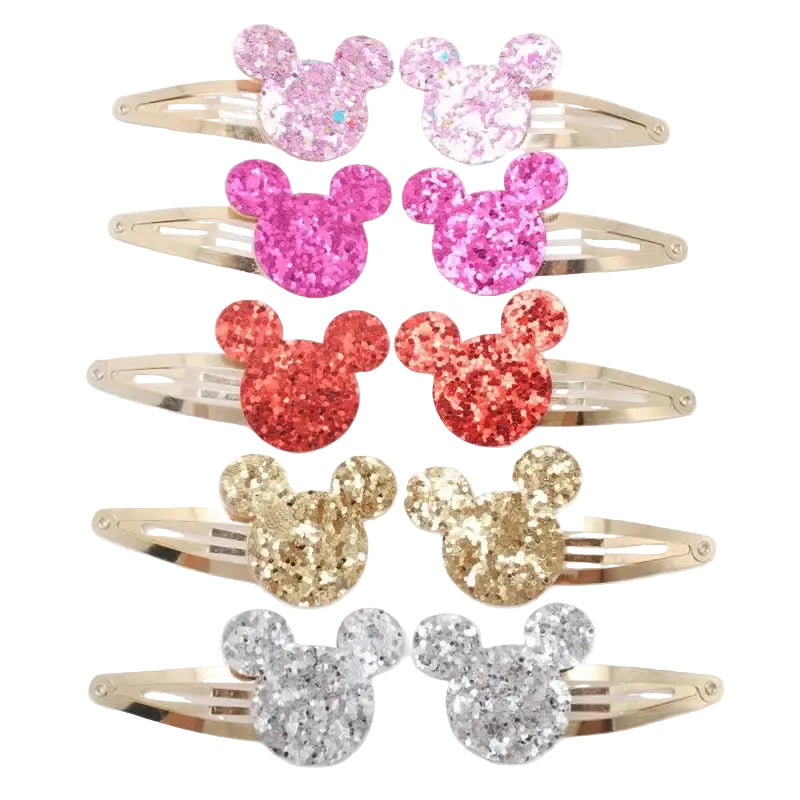 Tejesa 20pcs/lot Girls Hairclips Glitter Heart  Birthday Gift Baby Girls / Kids  Hair Clip For Children