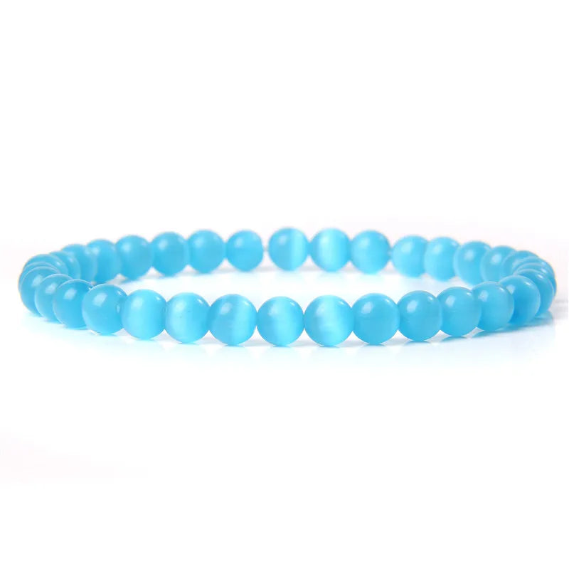 Hemasa 6mm Natural Stone Beads Bracelet /Blue Tiger Eye/ lapis lazuli Beads Bracelet