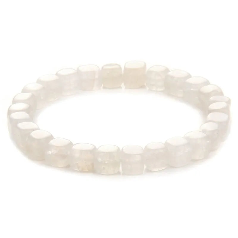 Tejesa Multicolor  Natural  Square Stone   Agate Beads Bracelet