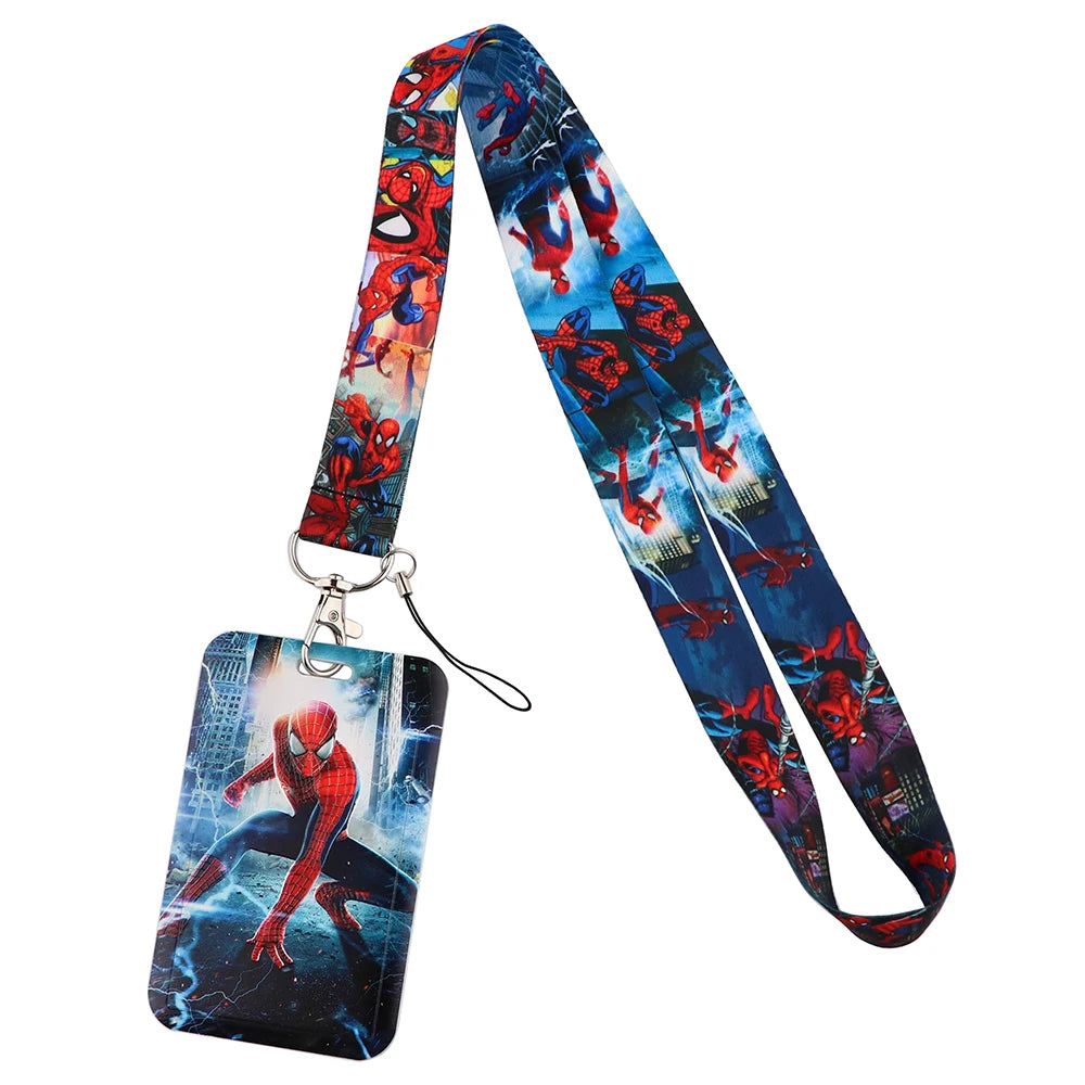 YQ437 Lanyard ID Badge Holder Card Cover Phone Rope Cartoons Neck Strap Keychain Key Holder Lariat Cool Gift