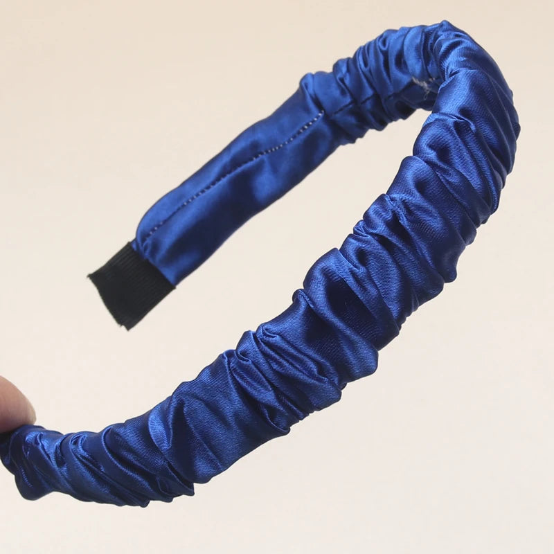 1PC Trendy Women Satin Hairbands Girls Headbands Hair Hoop Hair Accessories Headhoop