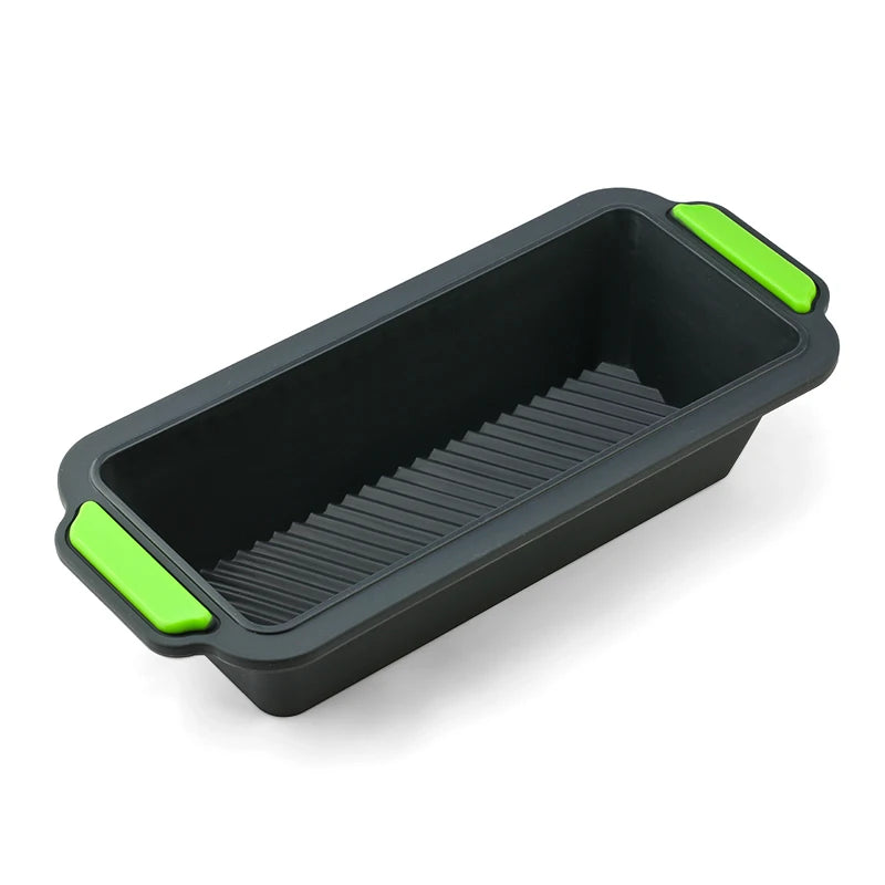 Tejesa   2Pcs Silicone Toast Bread Mold Rectangular Bread Pan Mold Rectangular Cake Baking Tray Non-Stick Loaf Pan Chiffon Cake Mould Kitchen