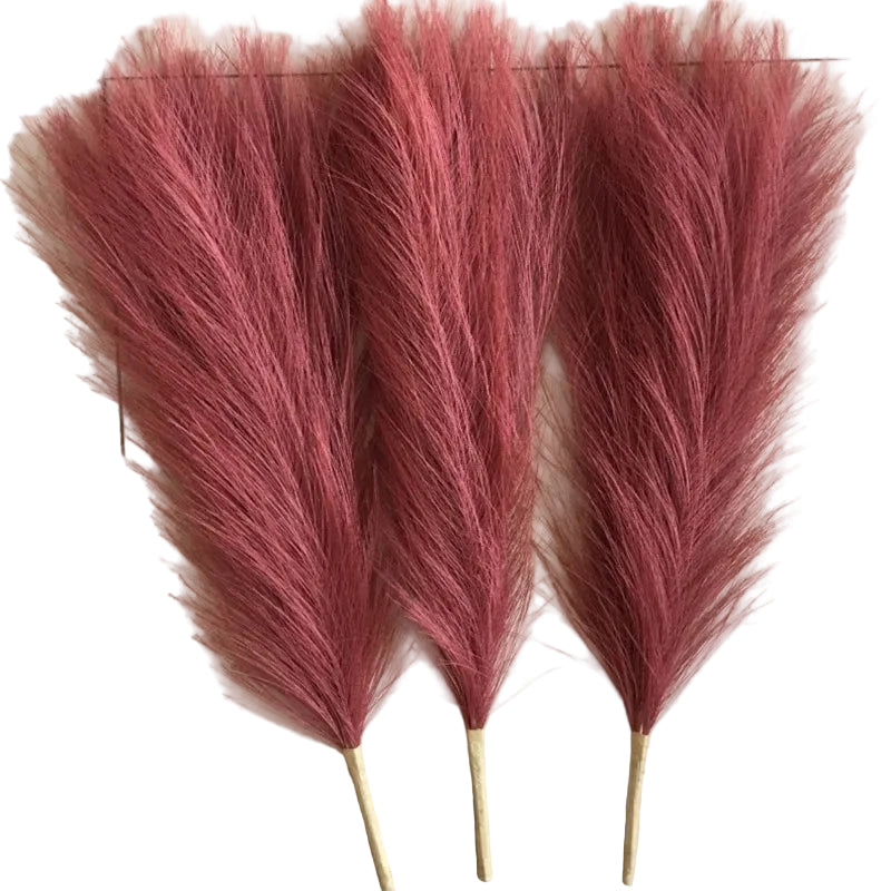 Tejesa 45cm Pampas Grass Simulation  Reed Grass Wedding Decoration Home Bedroom Accessories Wedding Guide Photo PropBackground
