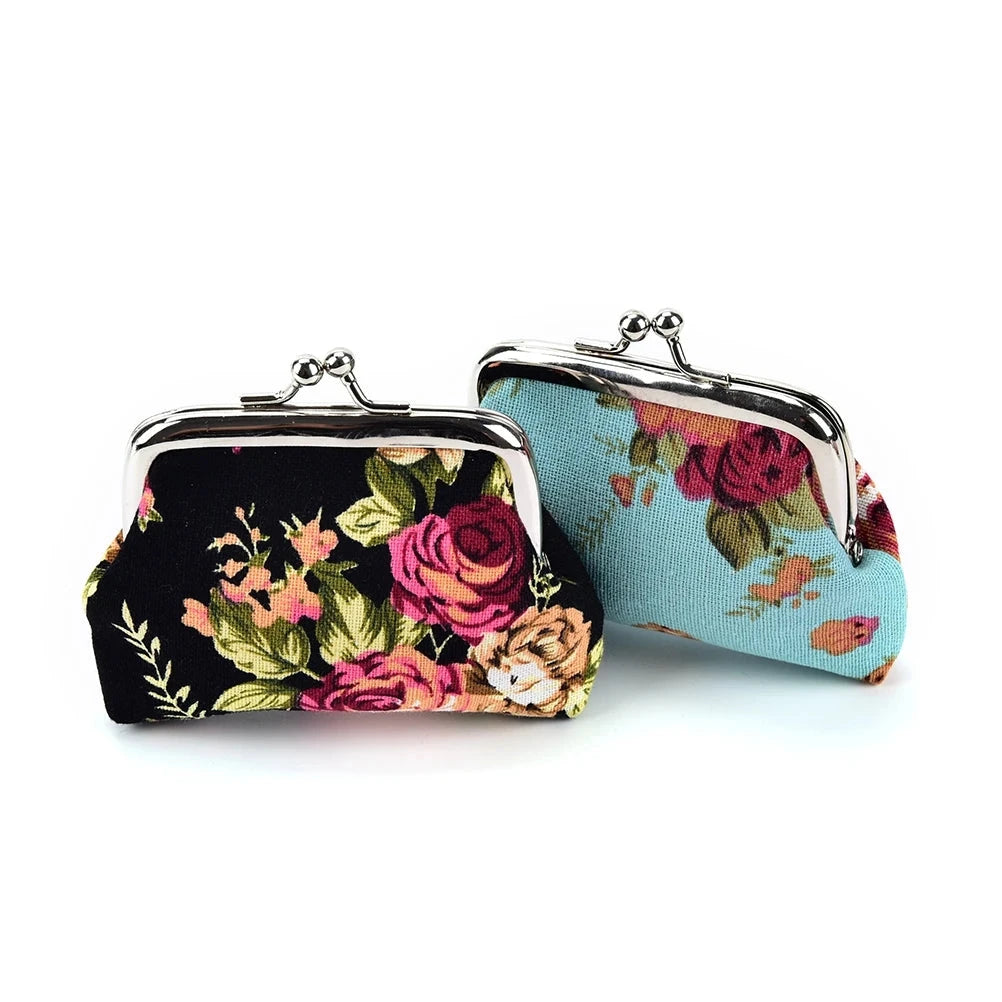 Hemasa  Roses Mini Coin Purses Zero Wallet ,lady Zero Wallets and coin Bag Child Girl Women Change Purse