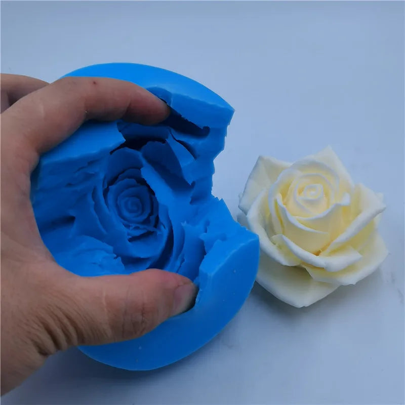 GreatMold 3D Pretty Flower Rose Silicone Mold Bouquet of Roses Soap Molds Epoxy Resin Mold Clay Chocolate Scented Candle Mould