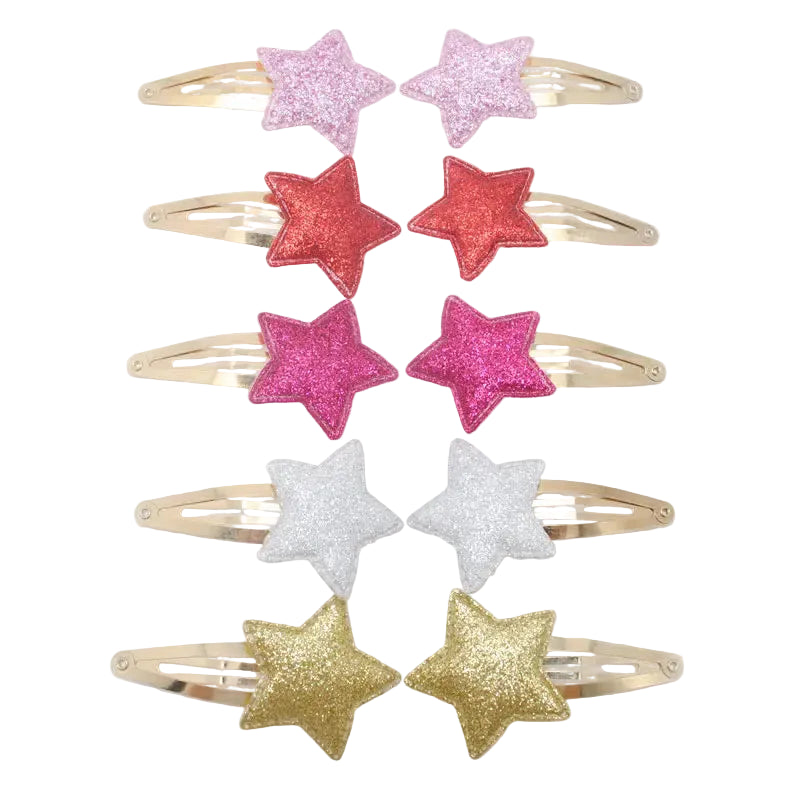 Tejesa 20pcs/lot Girls Hairclips Glitter Heart  Birthday Gift Baby Girls / Kids  Hair Clip For Children