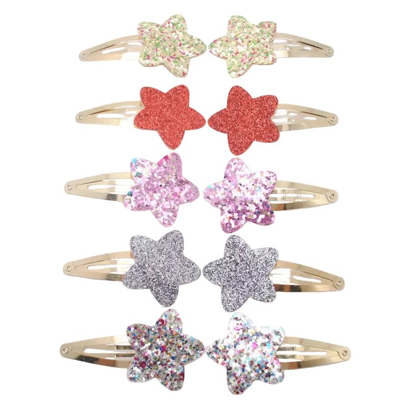 Tejesa 20pcs/lot Girls Hairclips Glitter Heart  Birthday Gift Baby Girls / Kids  Hair Clip For Children