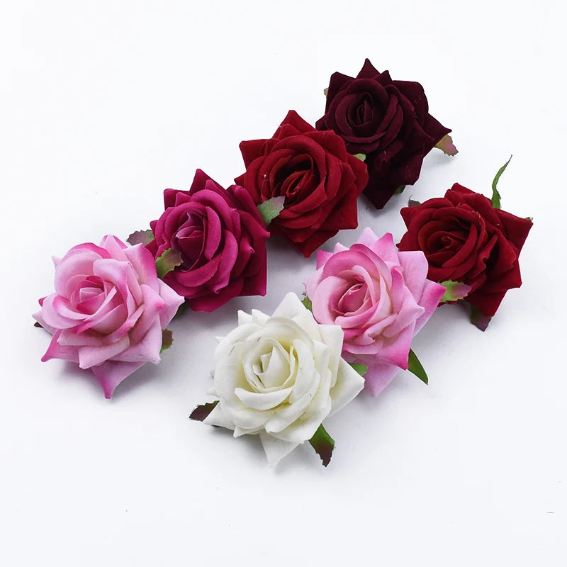 Tejesa 100 pieces  wedding decorative flowers/Roses  wall home decoration accessories Artificial flowers a cap gifts box