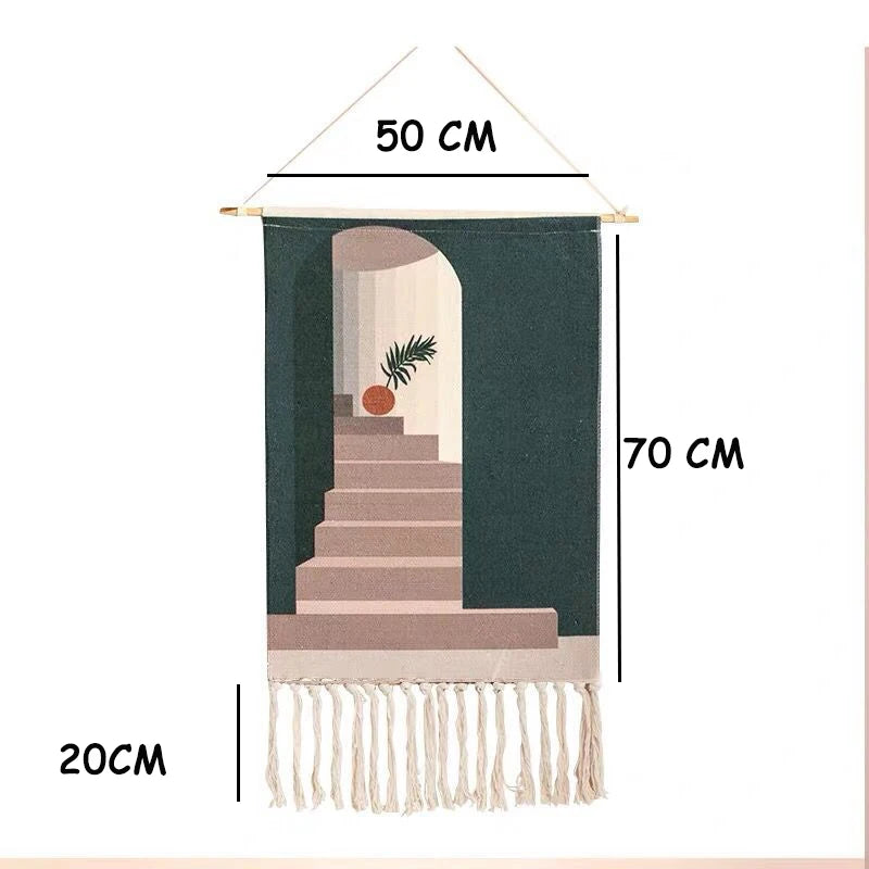 2022 Nordic Room Wall Hanging Decoration Rainbow Tapestry Wall Decoration Handmade Quality Cloud Tapestry Home Wall decoration