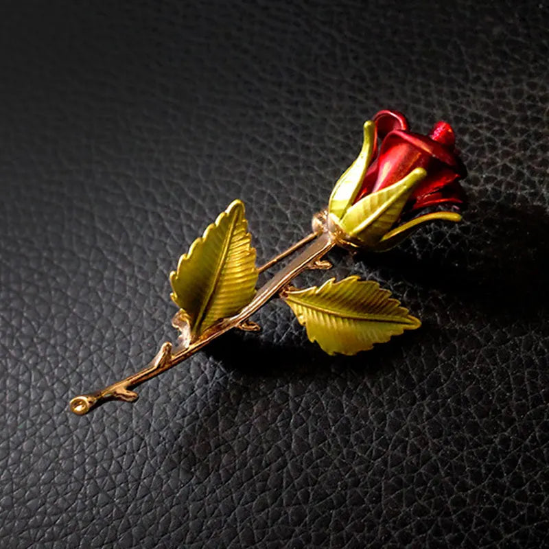 little rose flower vintage brooch women clothing flower accessories brooches party holiday gift