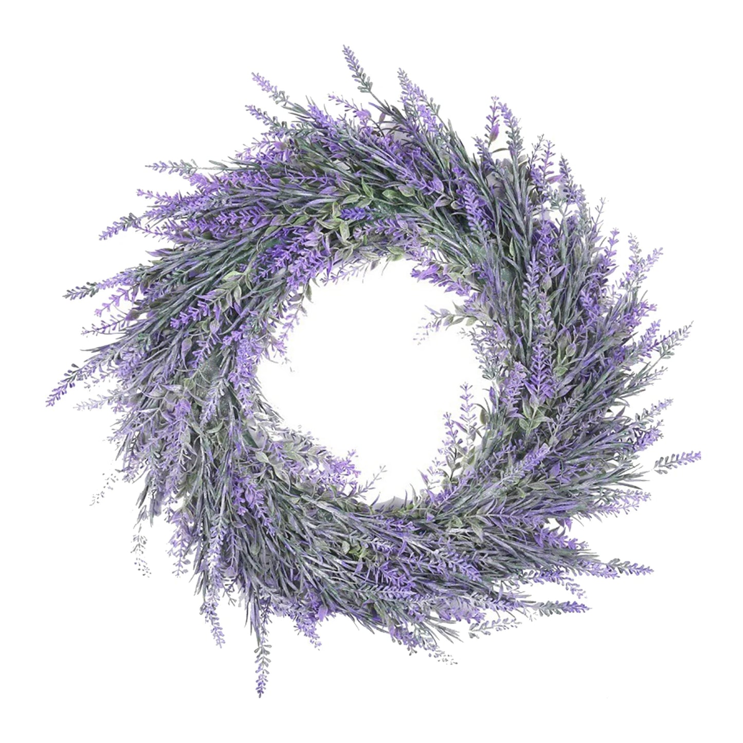 Large Lavender Wreath Base Wreath Flower Farmhouse Garland Wreath Front Door Wall Hanging for Wedding Wreath Home Decor