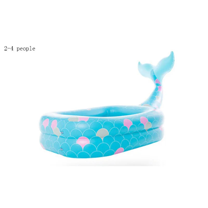 Hemasa Swan Inflatable Swimming Pool Large Adult Children's Thickened Household Pools