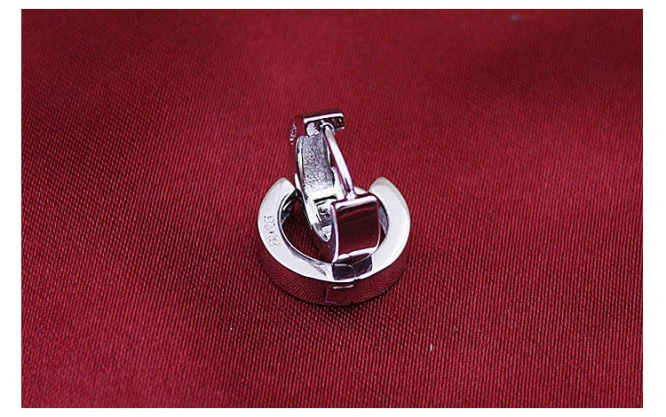 925 Sterling Silver Fashion Ultra-small Ear Bone Arc-shaped Ear Ring Mini Circle Ear Buckle Simple Wild Trend Women Men Ear Jewe