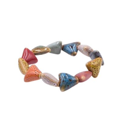Hemasa Heart Shape ceramic beads bracelets