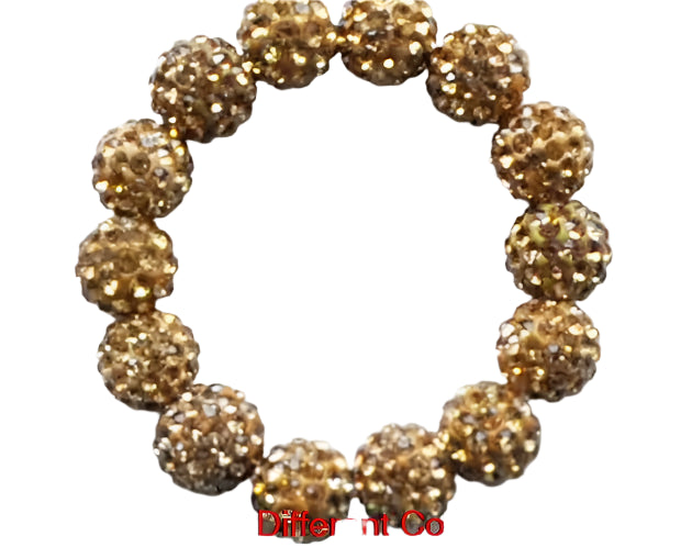Hemasa 10mm mix multicolor Micro Pave  Disco   crystal beads  Bracelet