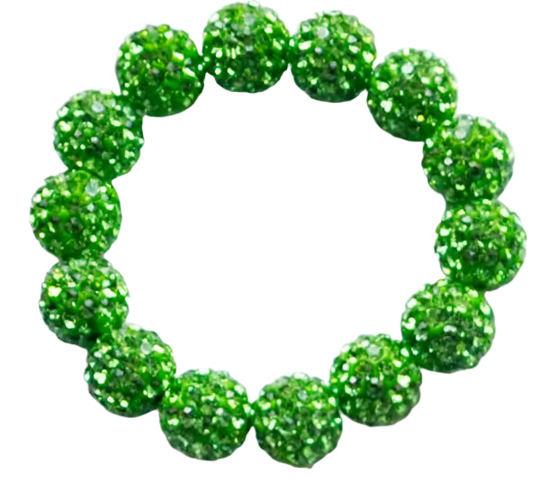 Hemasa 10mm mix multicolor Micro Pave  Disco   crystal beads  Bracelet