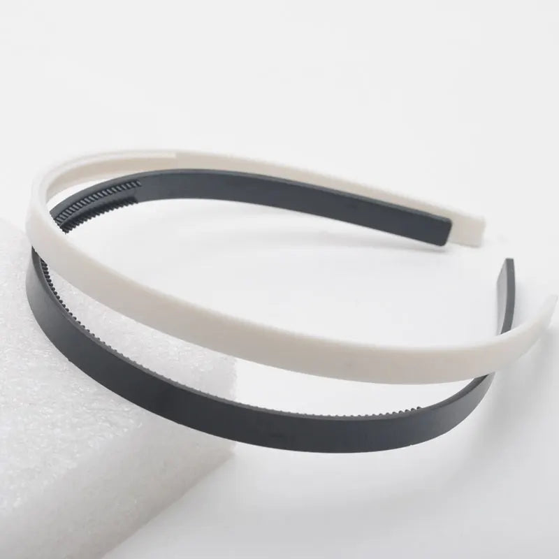 10pcs/lot 8mm /10mm Wide Teeth Hairbands  Girls Plastic Headbands Lady Jewelry Findings Diy Tools White Black  Hair Accessory