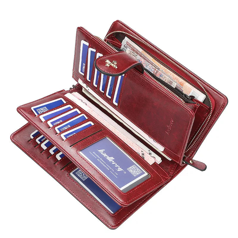 Hemasa  Large  Wallet / PU Leather Card Holder Wallet For Women