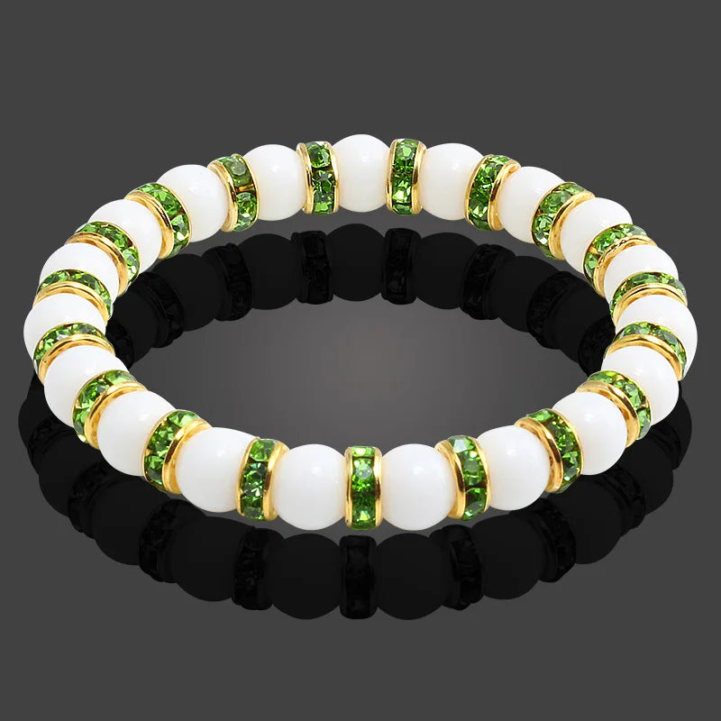 Heamsa  Natural Stone Stretchable  Bracelet