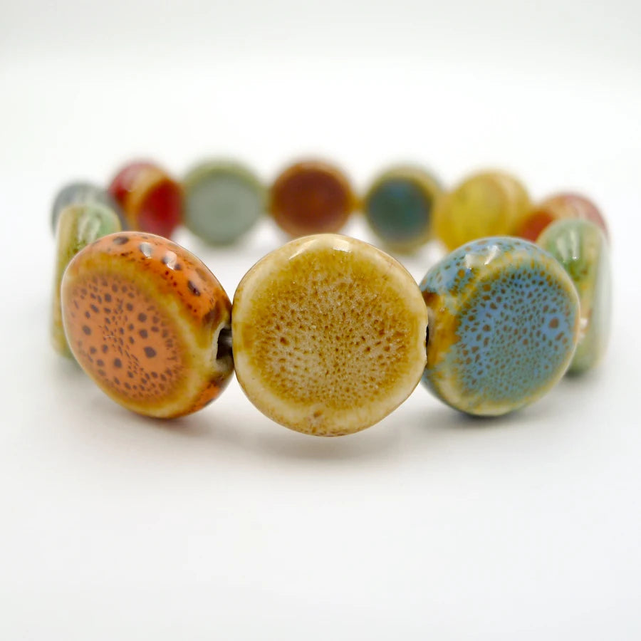 Hemasa Heart Shape ceramic beads bracelets