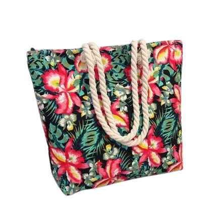 Hemasa  Folding Women Big Size Handbag Tote Ladies Casual Flower Printing Hand Bag