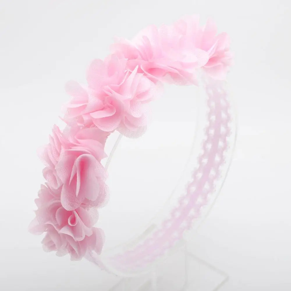 Tejesa 3Pcs Girls Flower Headbands Newborn Photograph Children's Cute Hair Accessories Girls Elastic Hairbands Gift Headwear